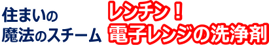 住まいの魔法のスチーム レンチン！電子レンジの洗浄剤