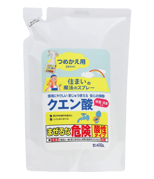 住まいの魔法のパウダー除菌もできる クエン酸クリーナー つめかえ用 350mL